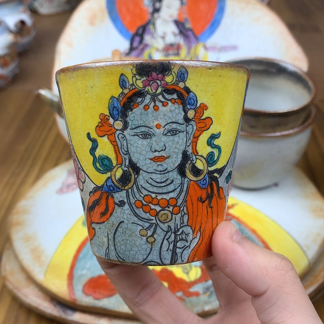 天***福杯景德镇陶瓷手作