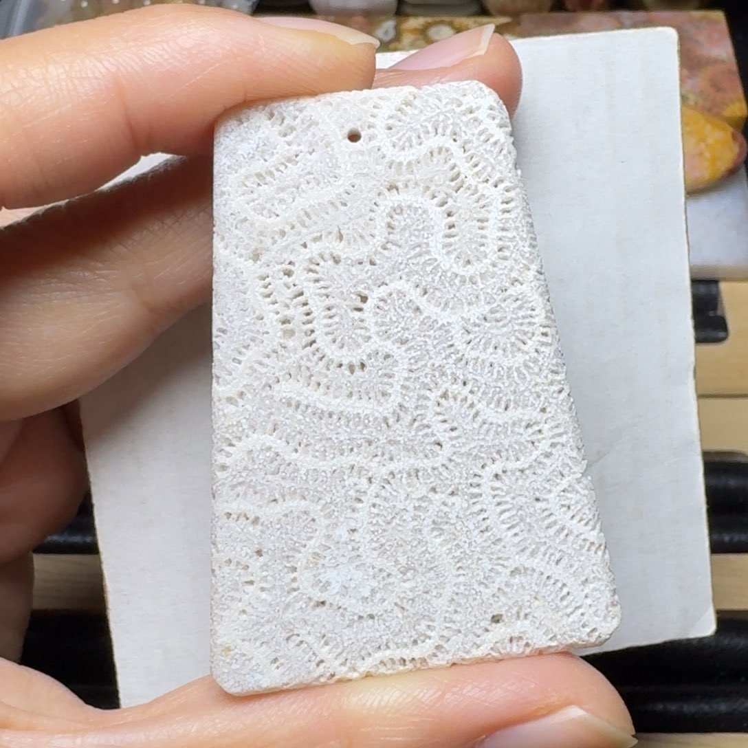 硅化玉骨骼白龙骨纹未镶嵌