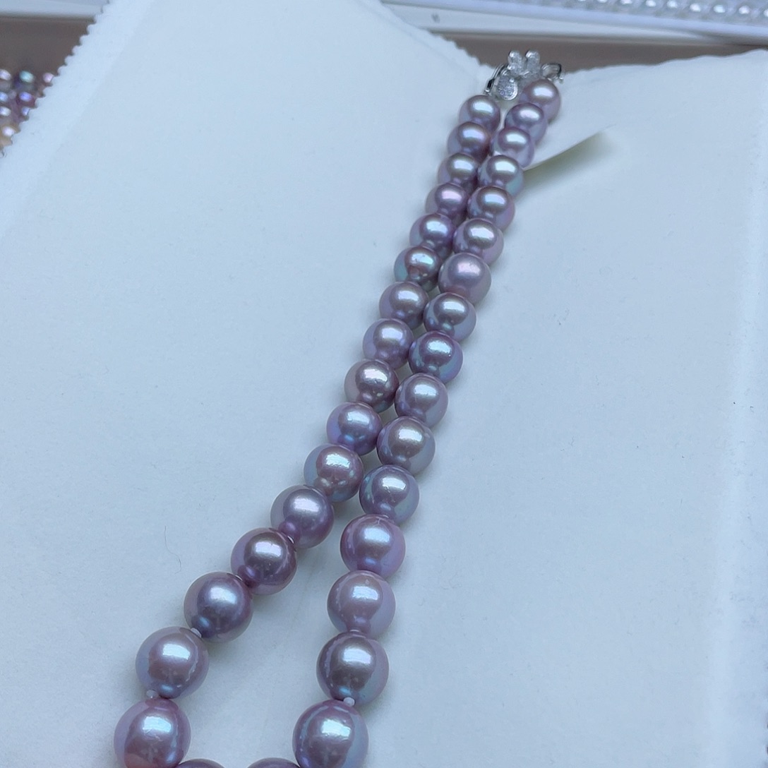 淡水珍珠颈饰银S925镶嵌