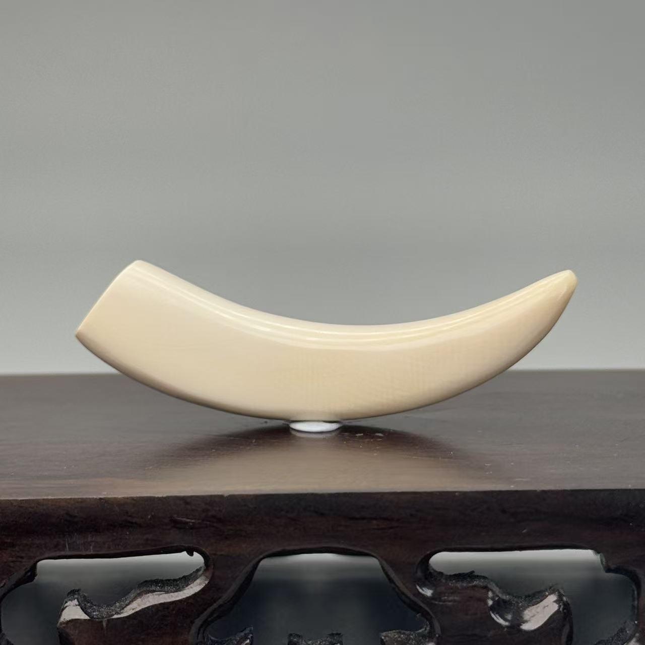 DEZHI/德志10g纯肉牙尖61*13*12mm猛犸牙默认打孔配吊坠绳K340