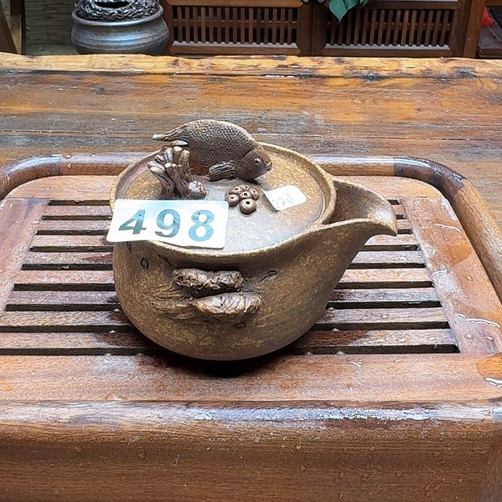 纯手工制作粗陶茶具