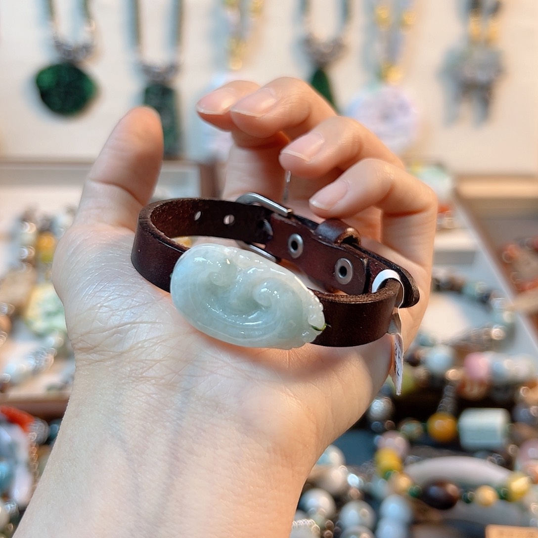 翡翠手链未镶嵌手串