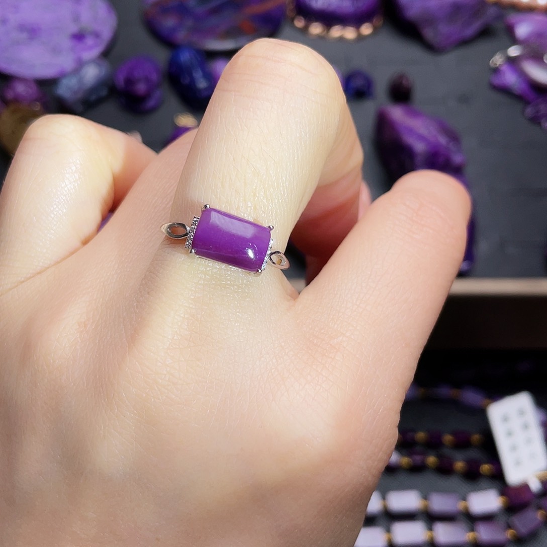 苏纪石（舒俱来）戒指银S925镶嵌