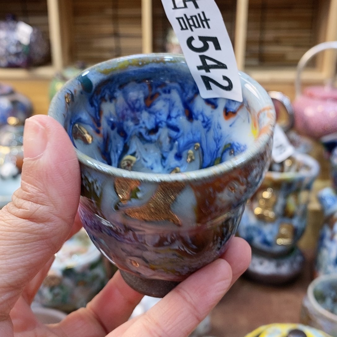 粗陶岩矿志野茶器