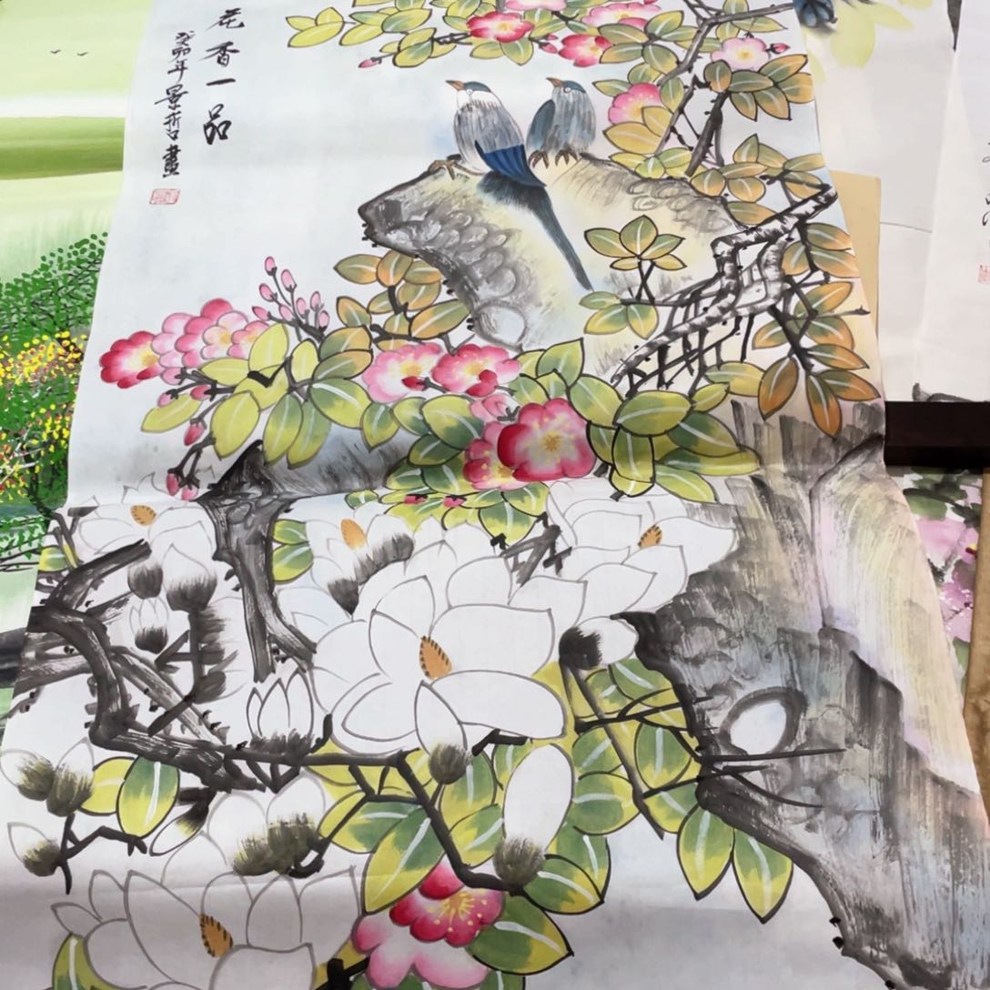 国画国画作品画心一张