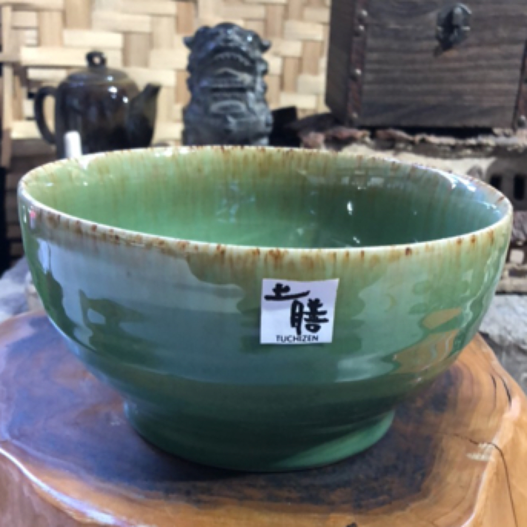 国营邯郸五瓷厂绿釉粗瓷碗出口创汇经典