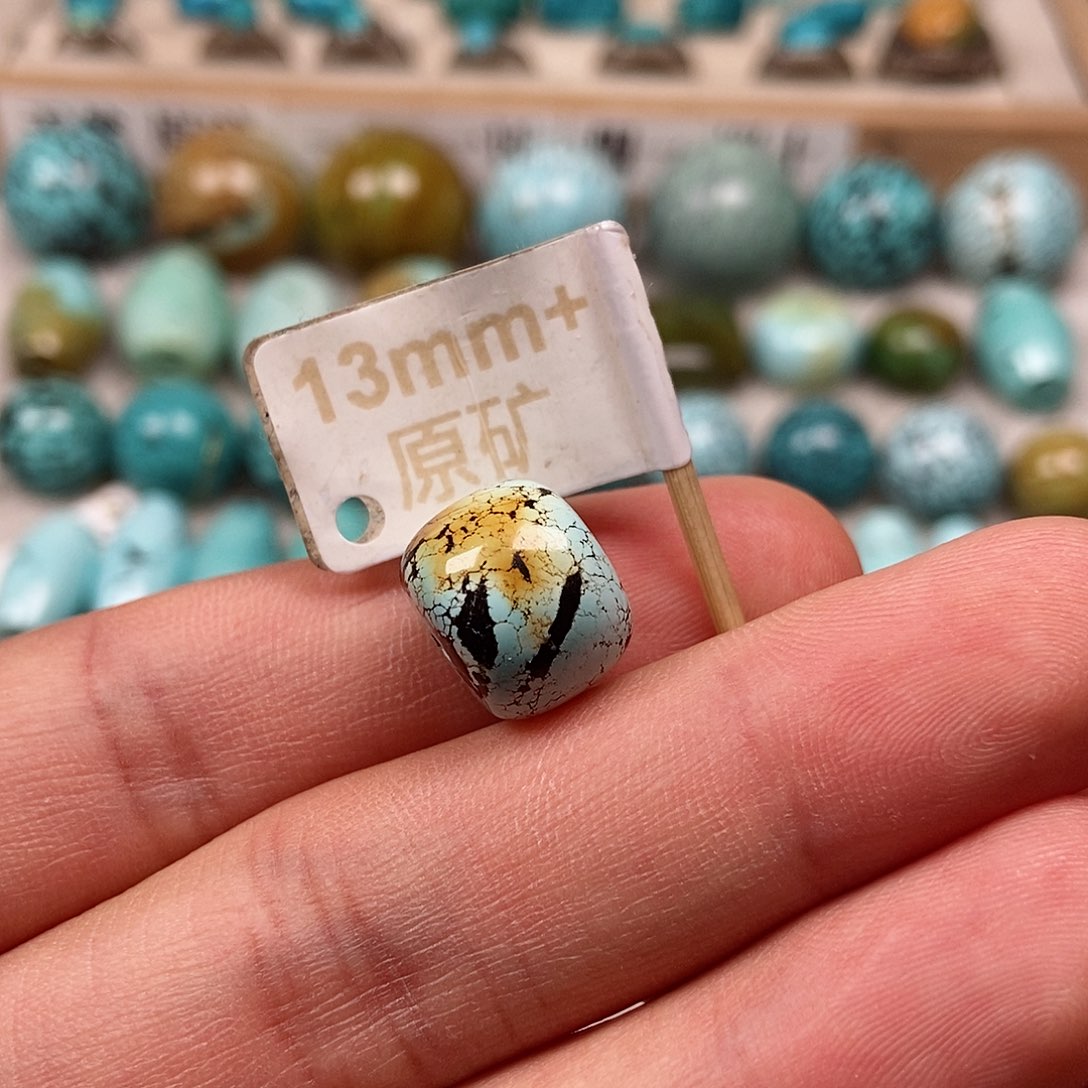 未镶嵌绿松石珠宝半成品