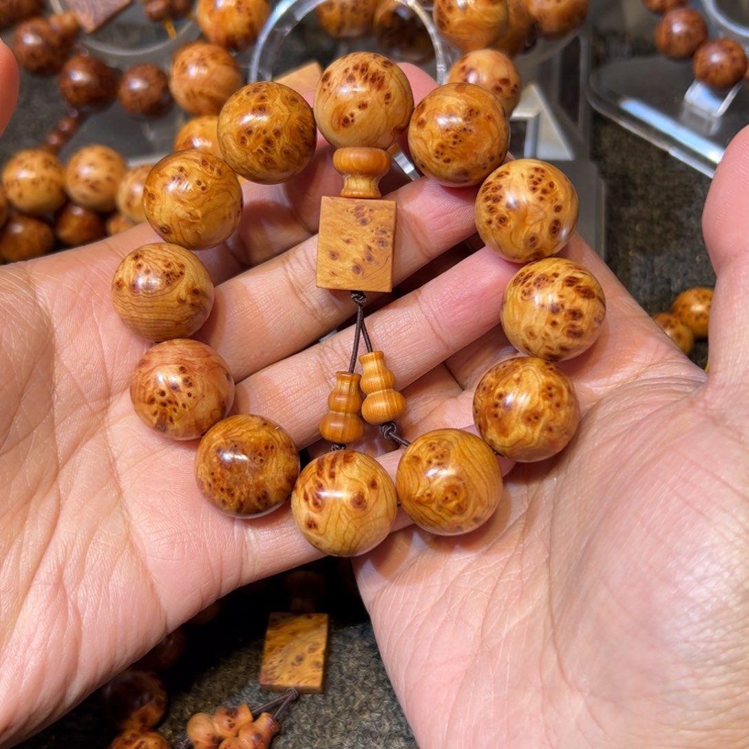 柏木（崖柏）手串/手链2.0黄金底入门级瘤疤手串