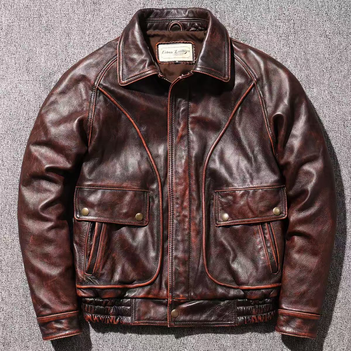 时尚精品男装尾货库存皮衣（以直播间为准，私自拍的不给发货）