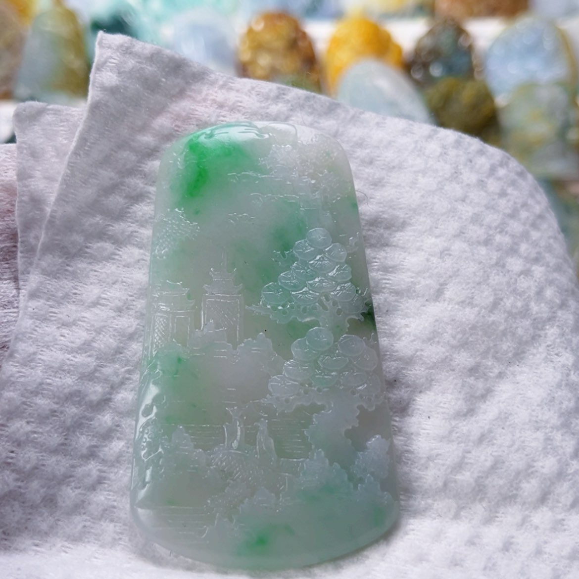 【闪购商品】定制翡翠未镶嵌山水