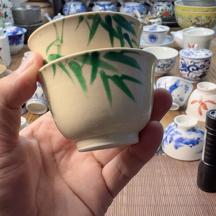 青花瓷器杯子茶具