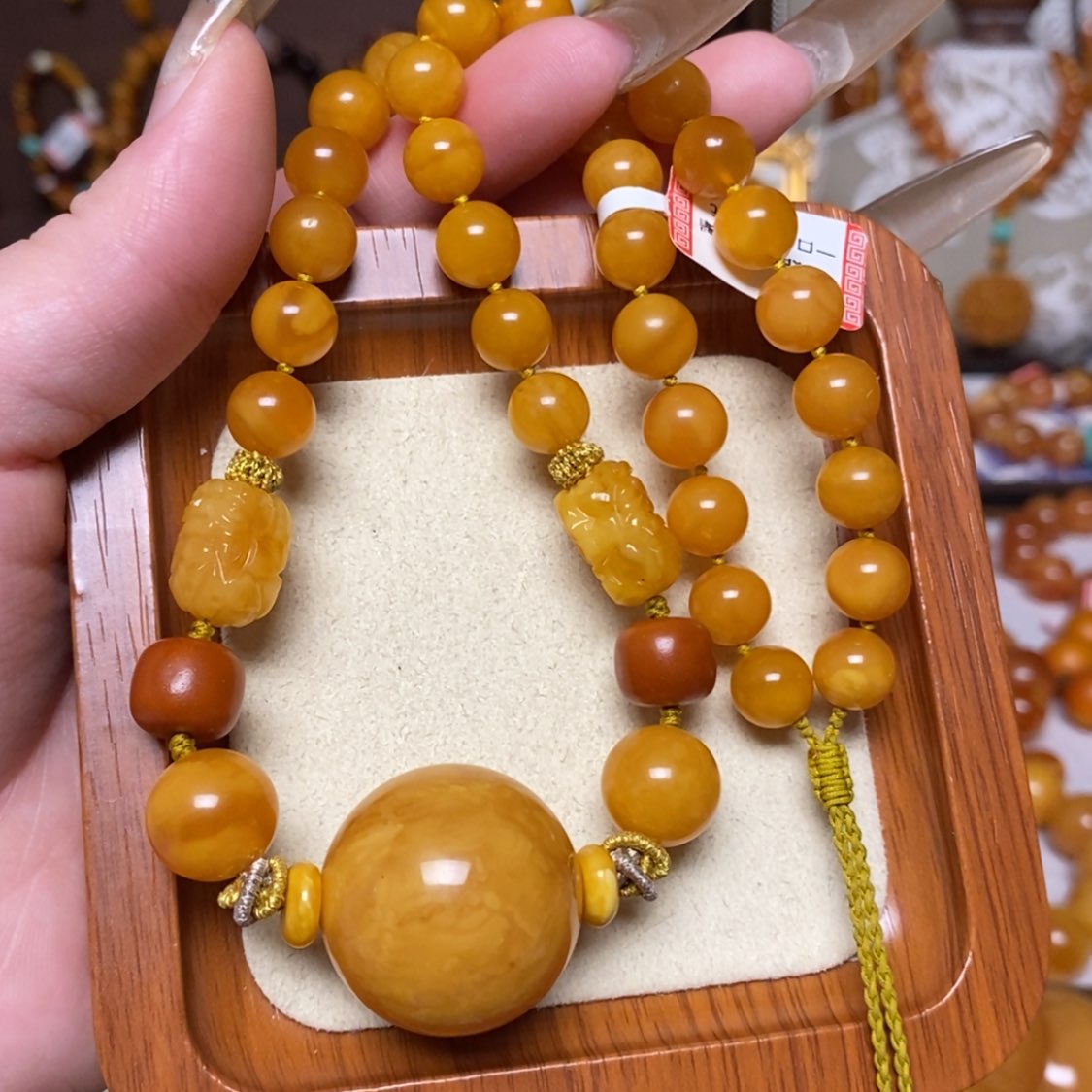 【闪购商品】蜜蜡颈饰未镶嵌项链