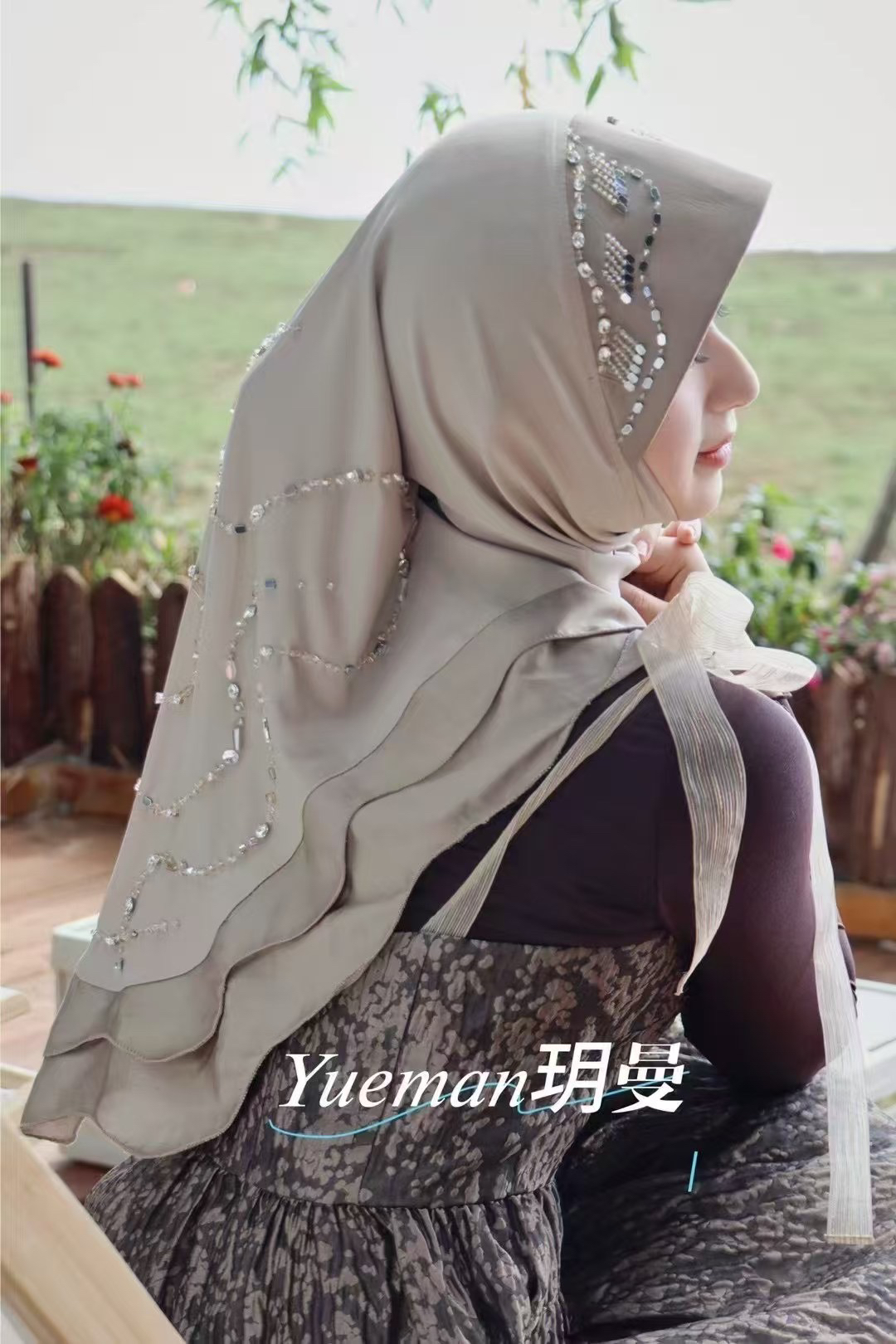 Yuman玥曼立体帽檐莉礼头巾（不退No换）