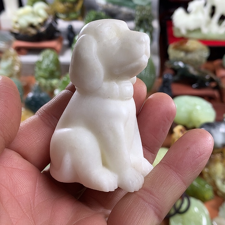 岫玉手把件未镶嵌