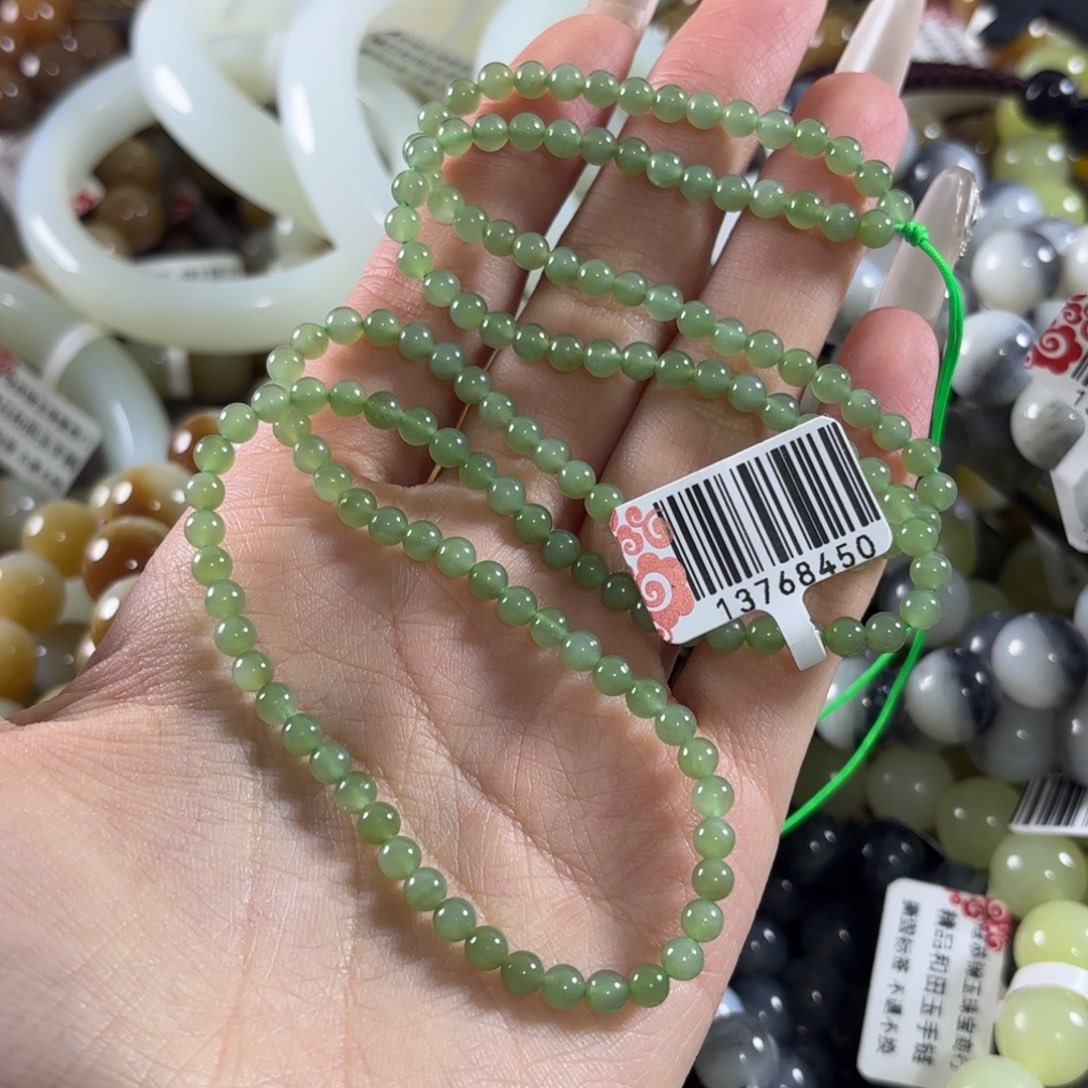 和田玉未镶嵌手链328