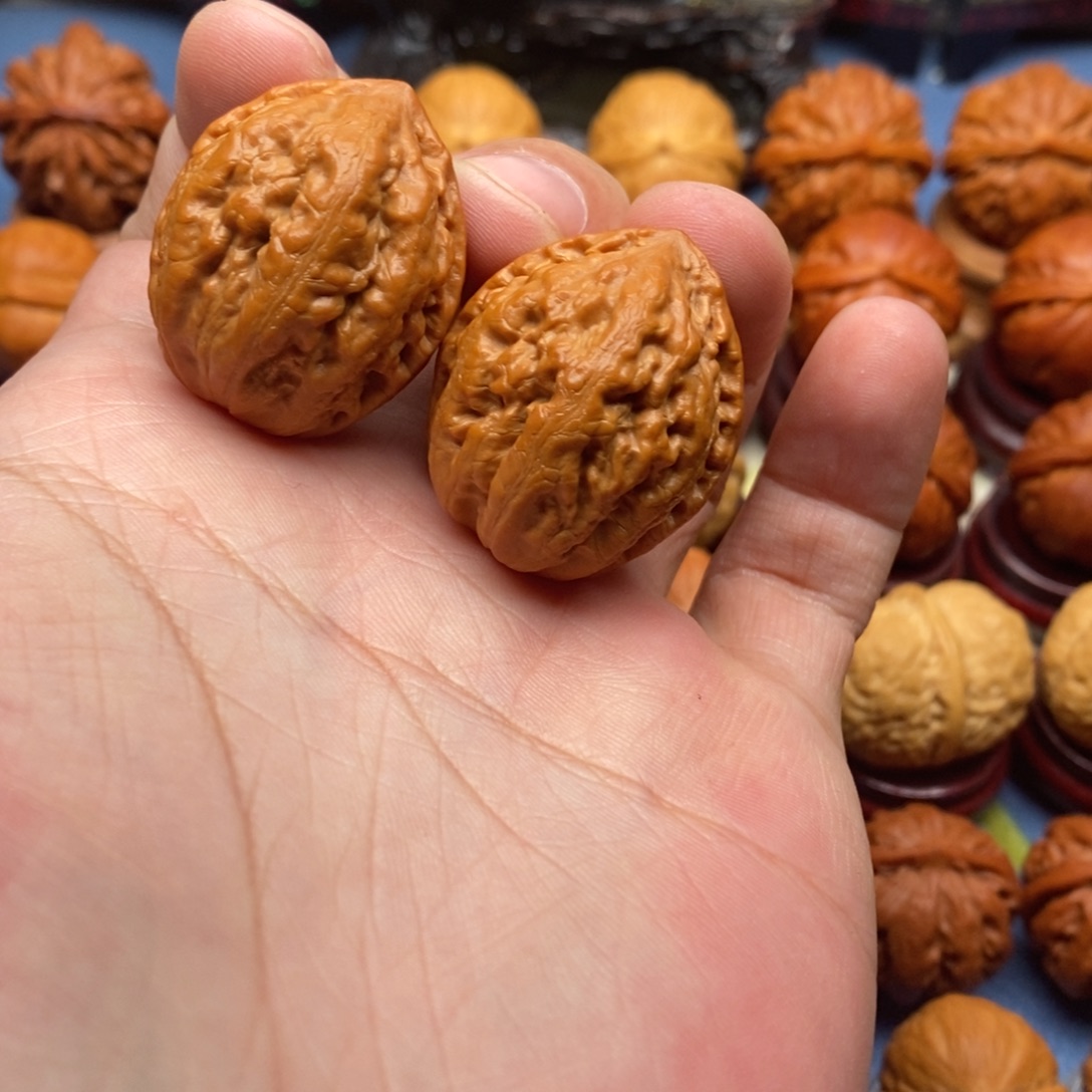 把件文玩核桃粗筋八棱