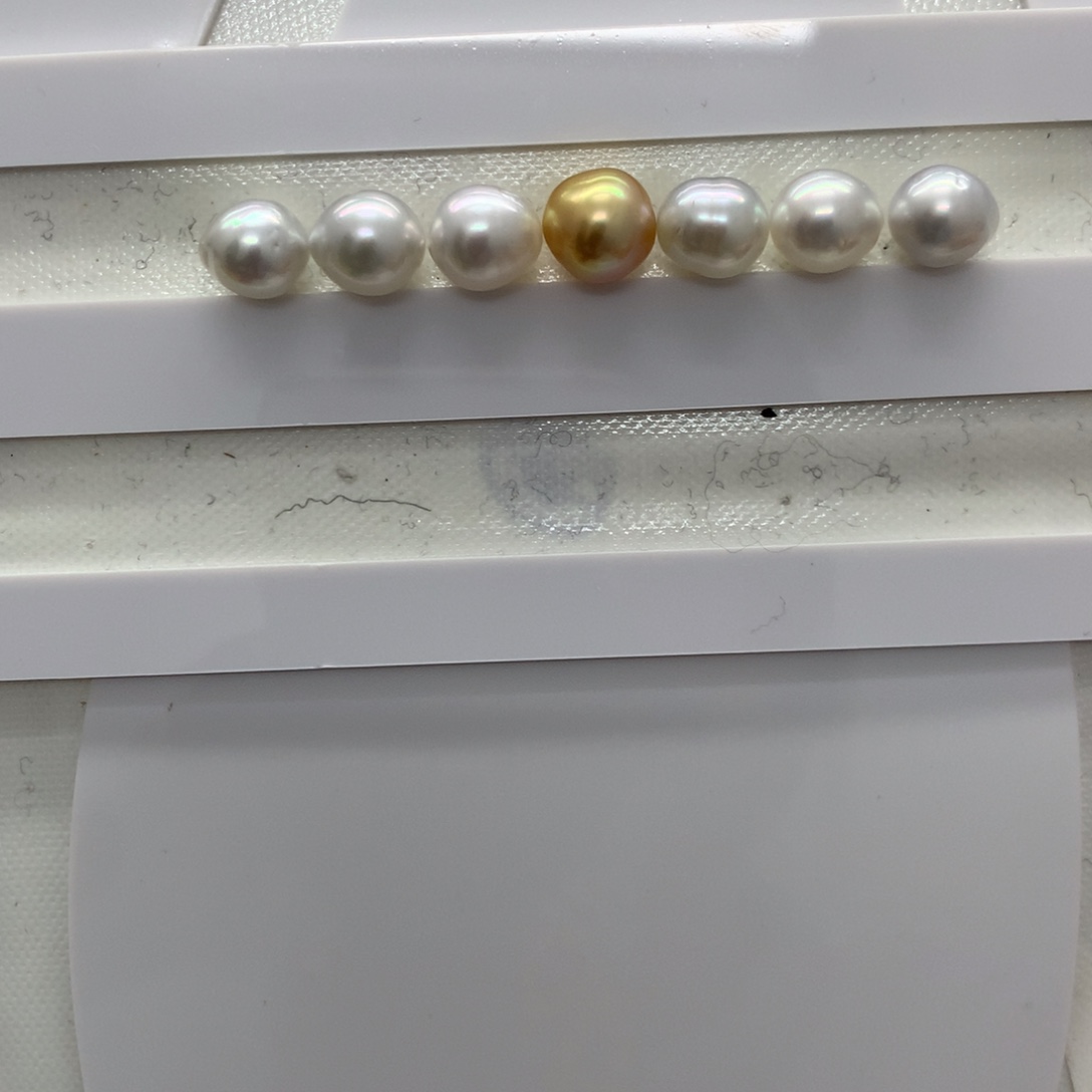 海水珍珠耳饰银S925镶嵌