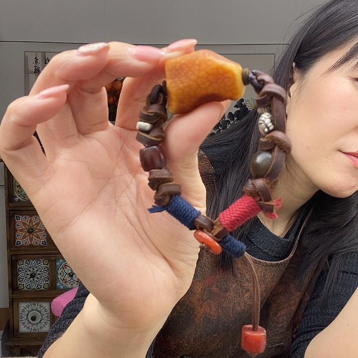 蜜蜡手链未镶嵌手链