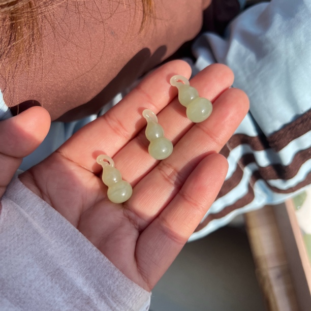 和田玉晴水葫芦吊坠多样性拍一发一【ML】