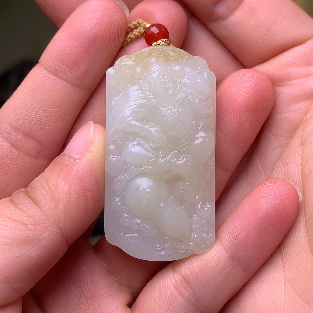 和田玉未镶嵌挂件