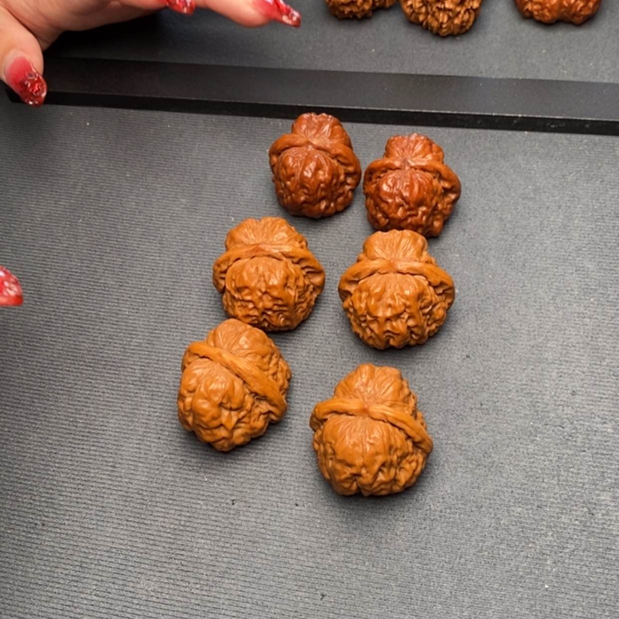 【闪购商品】文玩核桃把件蛤蟆头40微修