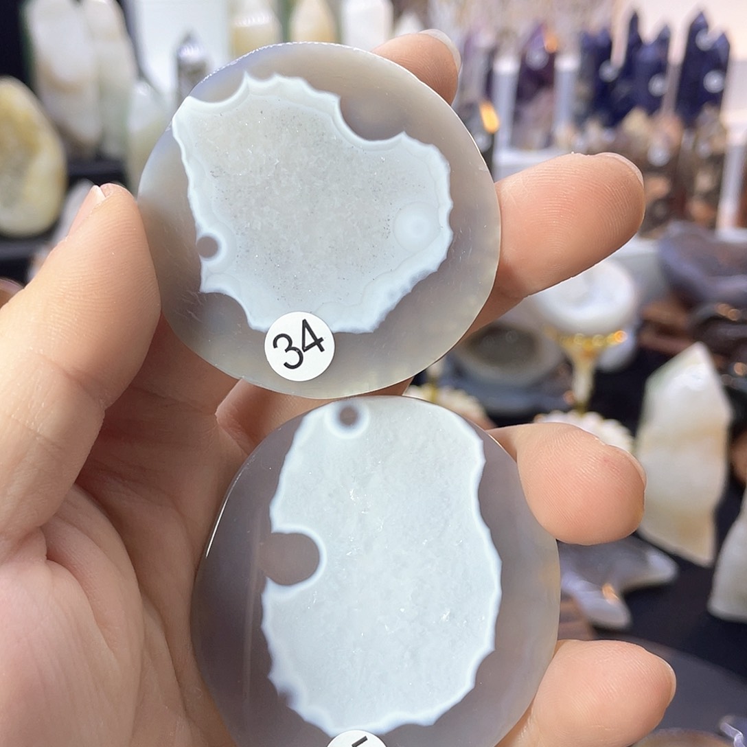 水晶超薄款两片未镶嵌