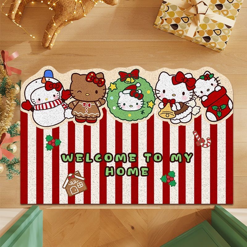 入户丝圈地垫进门玄关蹭土脚垫卡通可裁剪大门口简约垫子耐磨免洗