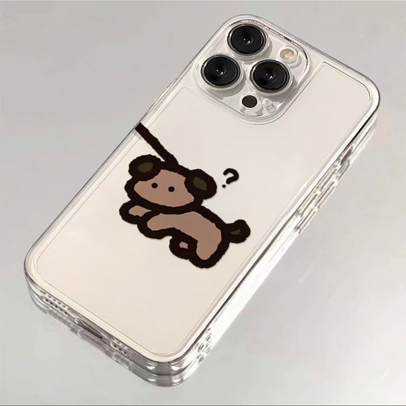 喵喵狗狗适用于苹果16ProMaxiphone手机壳太空壳情侣保护套可爱