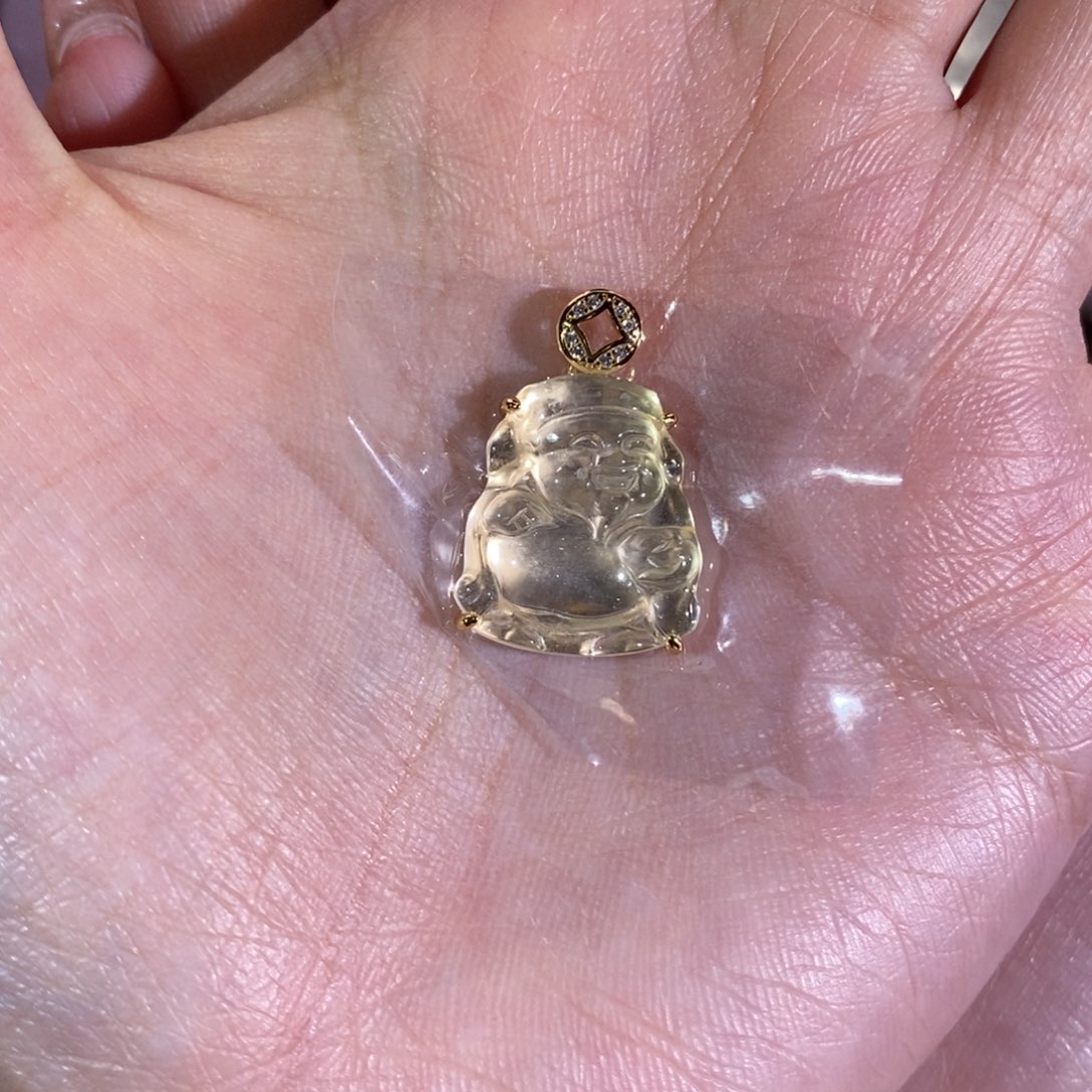 石英质玉吊坠(赠链)未镶嵌