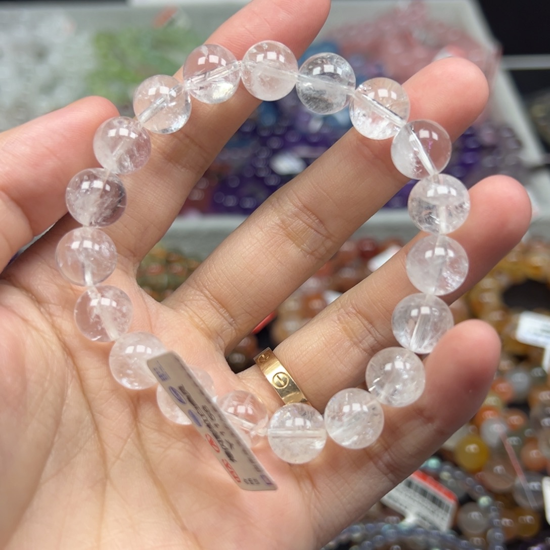 手链水晶未镶嵌卡10.4爆闪彩虹白幽灵105