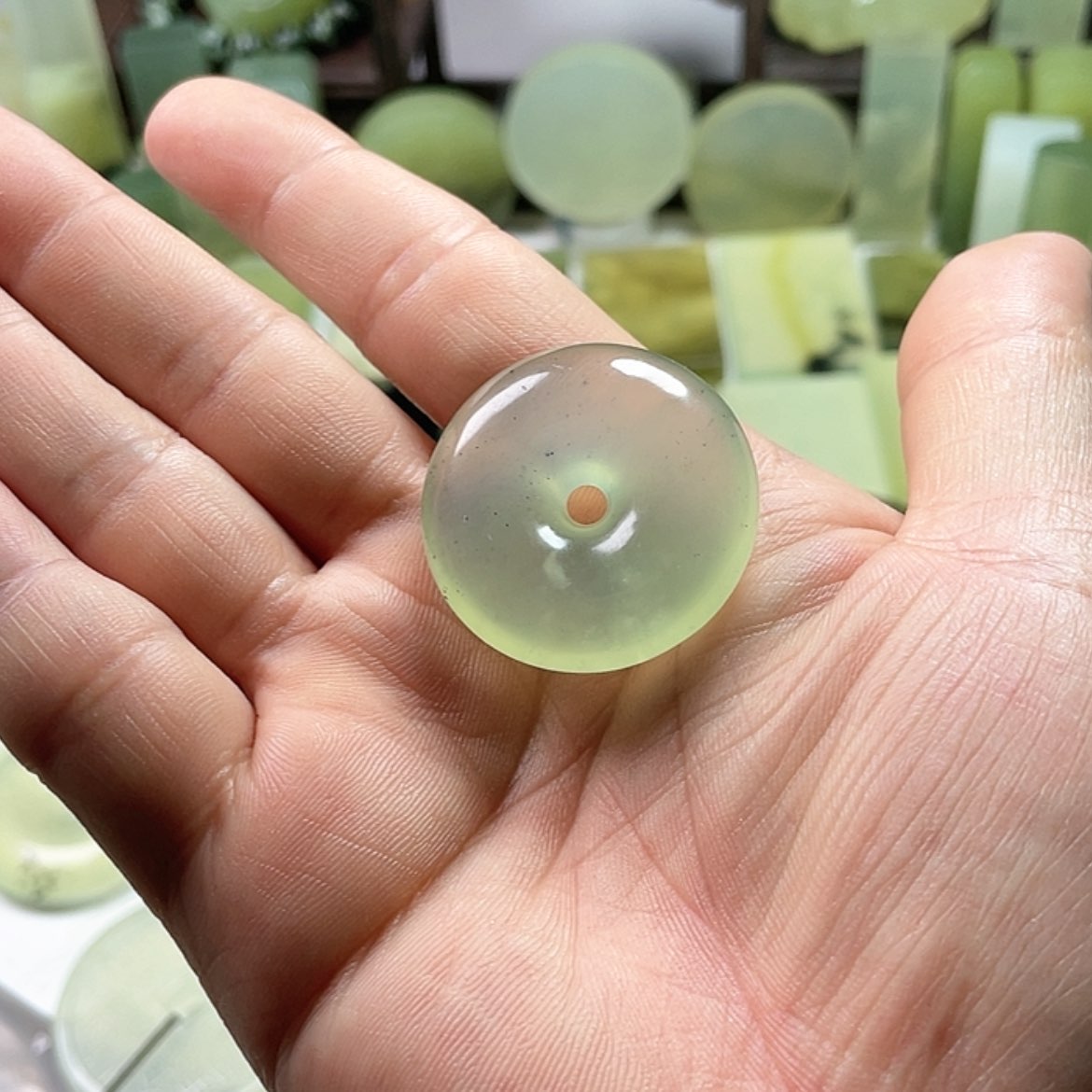 【闪购商品】岫玉挂件未镶嵌海*