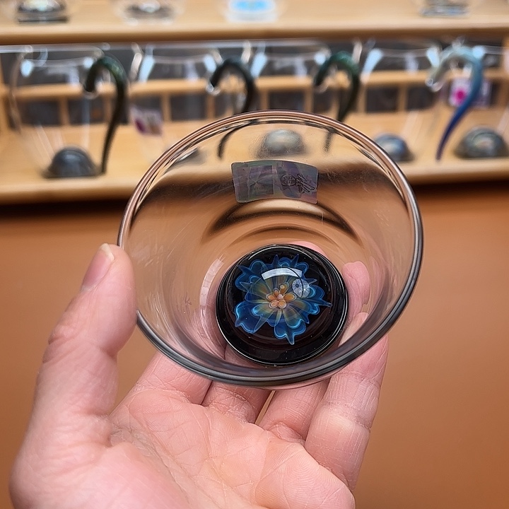 開***好水晶玻璃吸管款花语