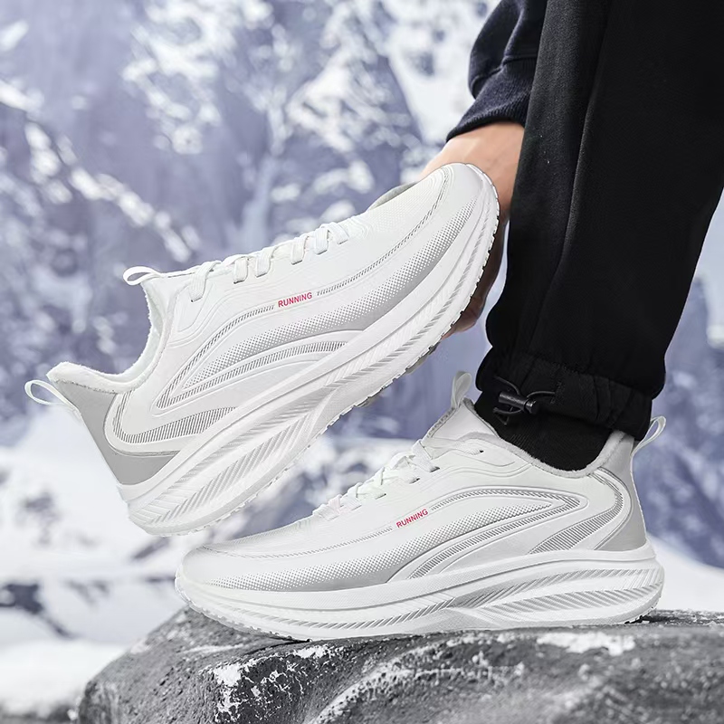 DNY潮牌服饰25年度冬季休闲时尚轻便加绒软底情侣款鞋