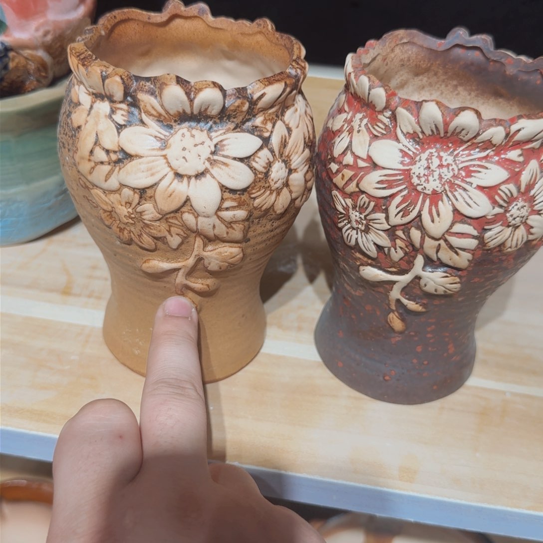 紫砂花盆粗陶盆醋
