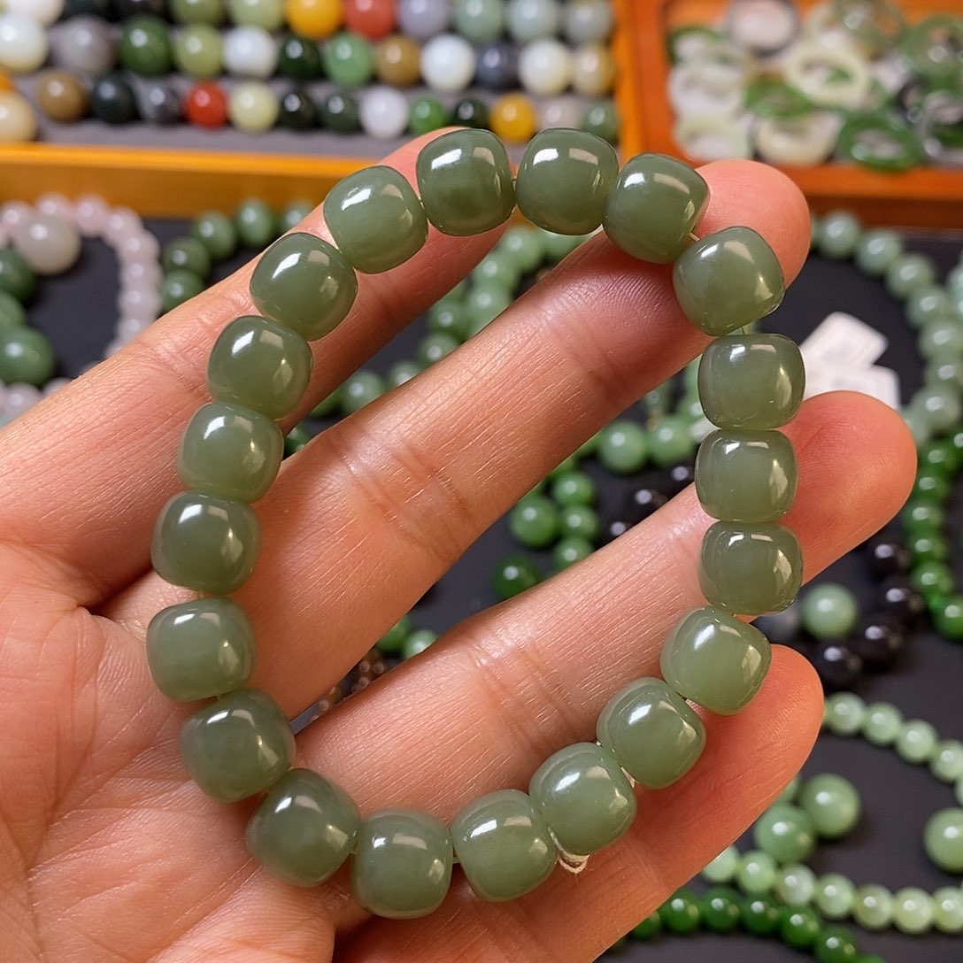 和田玉未镶嵌手链