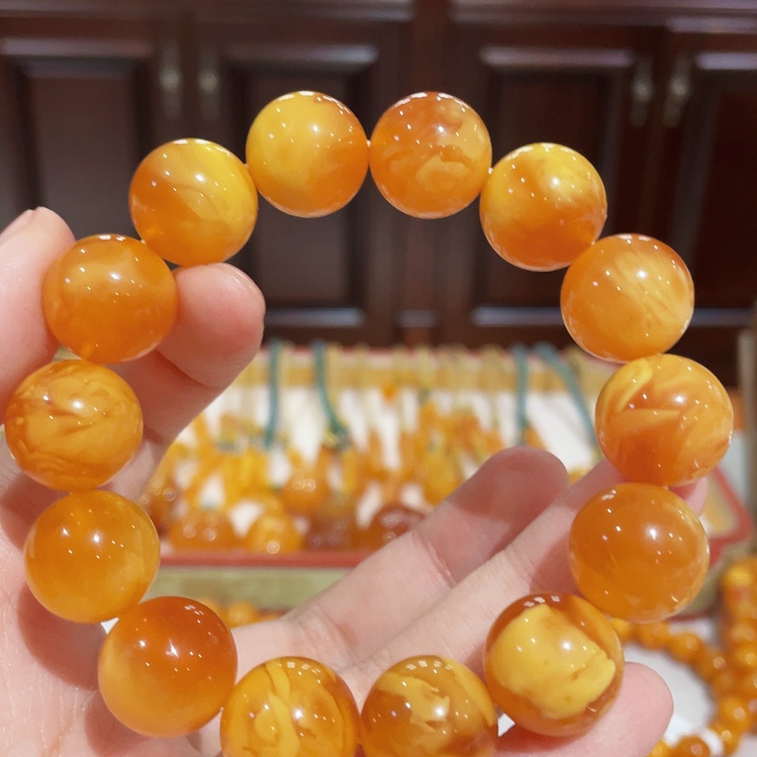 蜜蜡手链未镶嵌手串