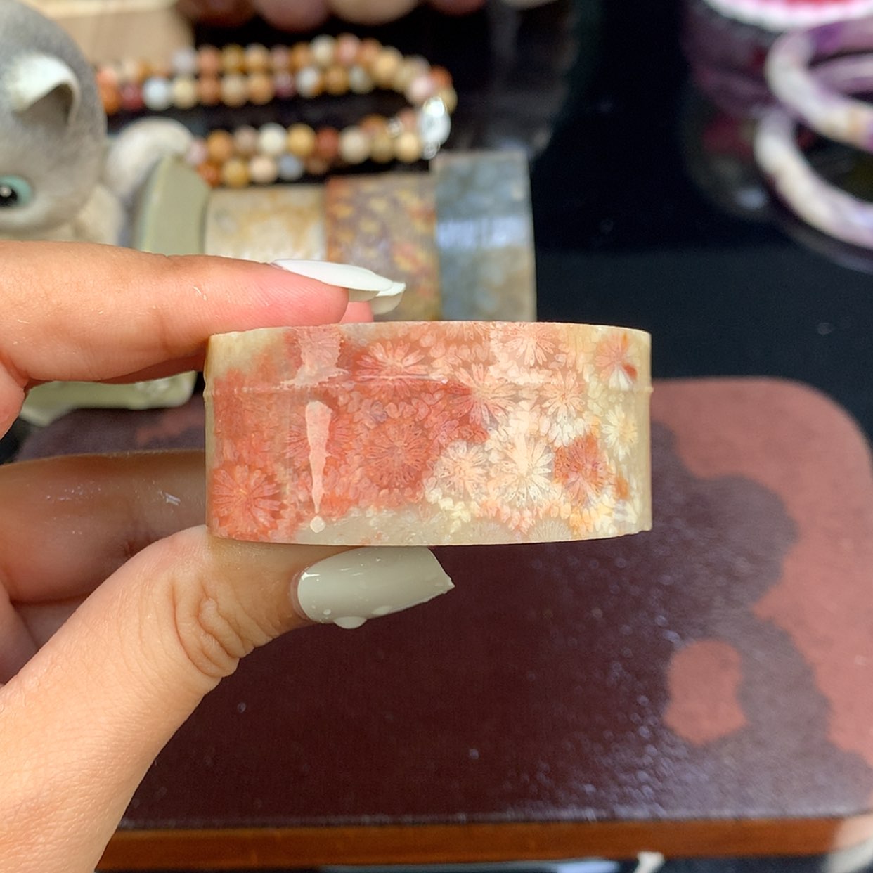 【闪购商品】颈饰未镶嵌硅化珊瑚（珊瑚玉）4号