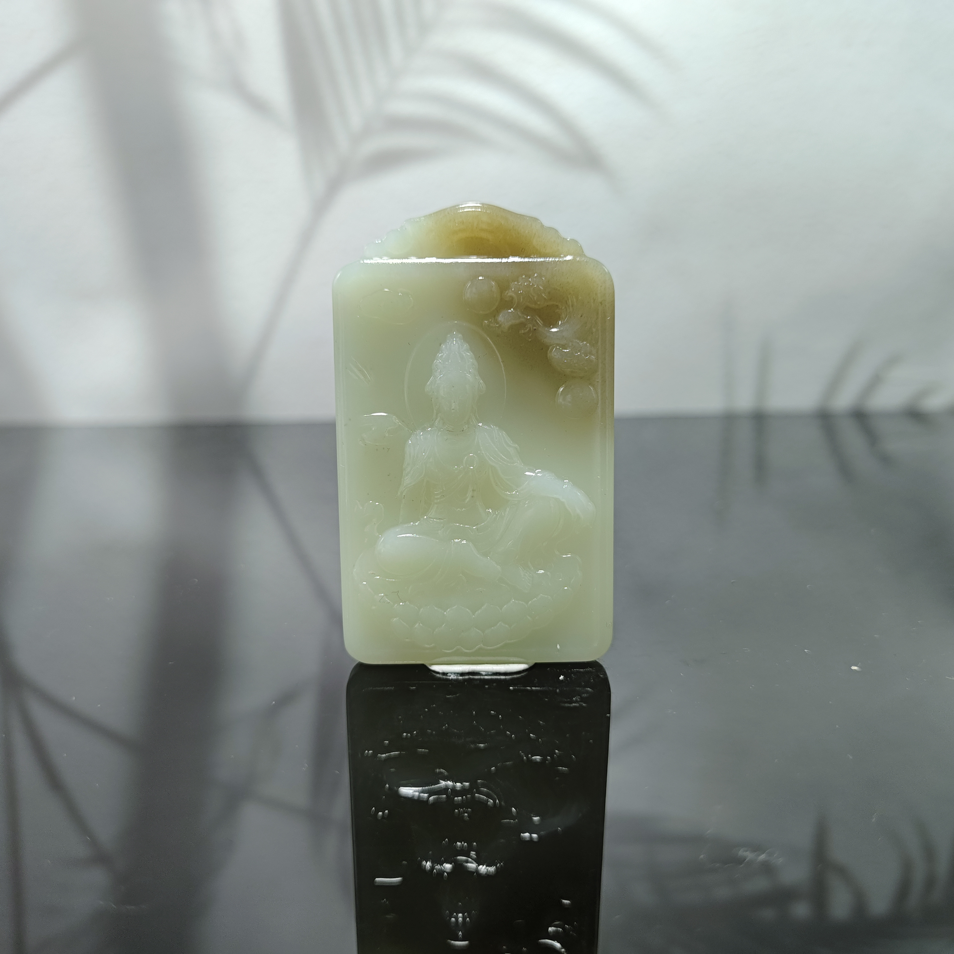 和田玉观音吊坠（金山料）0069