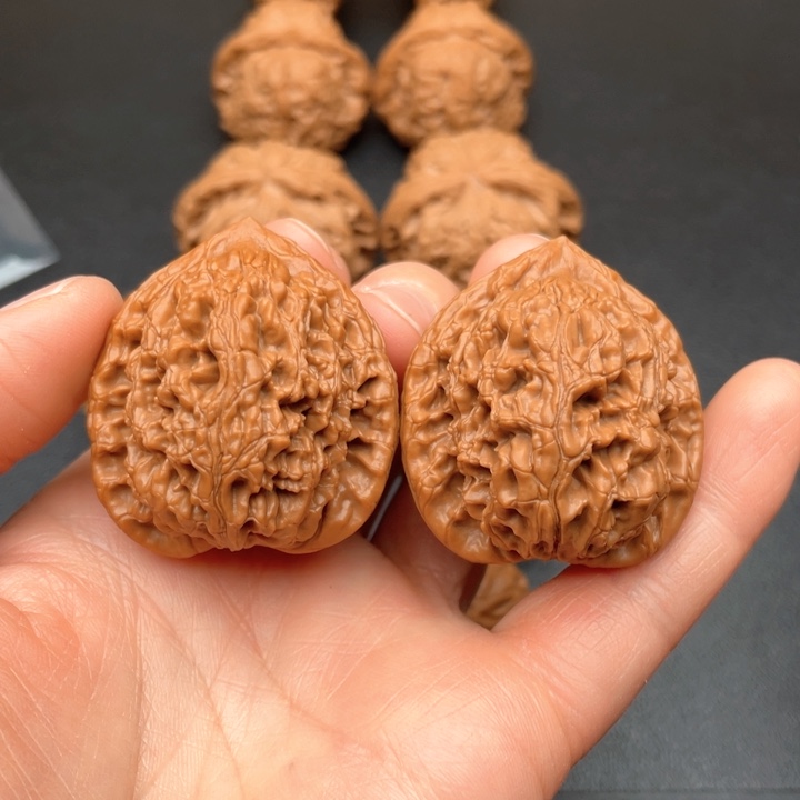 吊坠文玩核桃水龙纹38尺