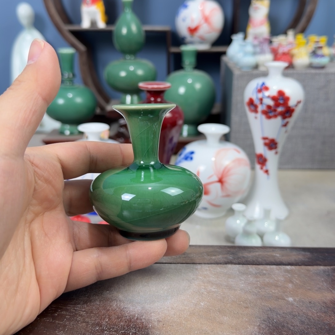 陶瓷手工小花器摆件