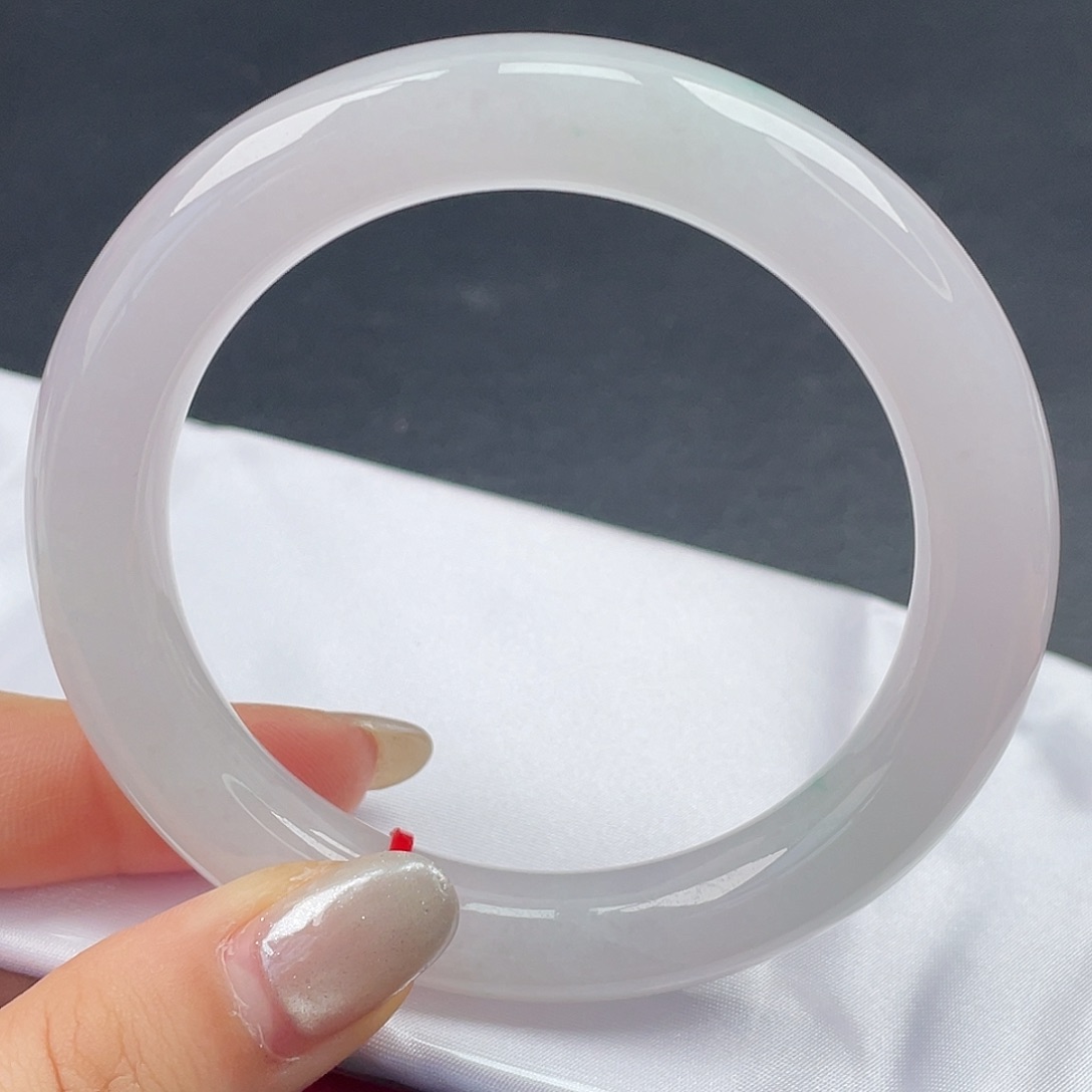 翡翠未镶嵌手镯59圆条