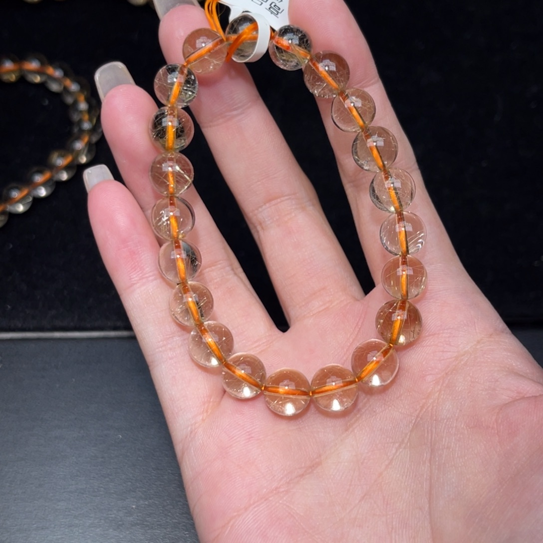 皮***鼠手链发晶未镶嵌卡9金发晶