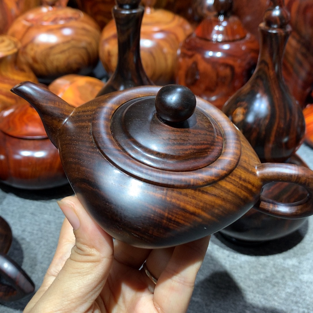 金***果木大红酸枝大壶精品