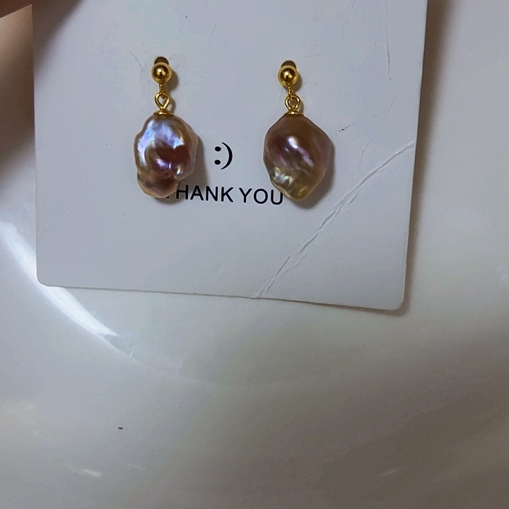 银S925镶嵌耳饰淡水珍珠