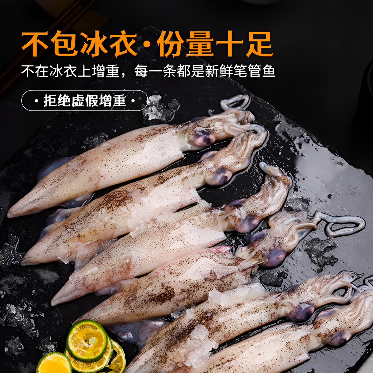 【野生原浆】母海兔3斤 新鲜速冻海捕笔管鱼 顺丰京东速运