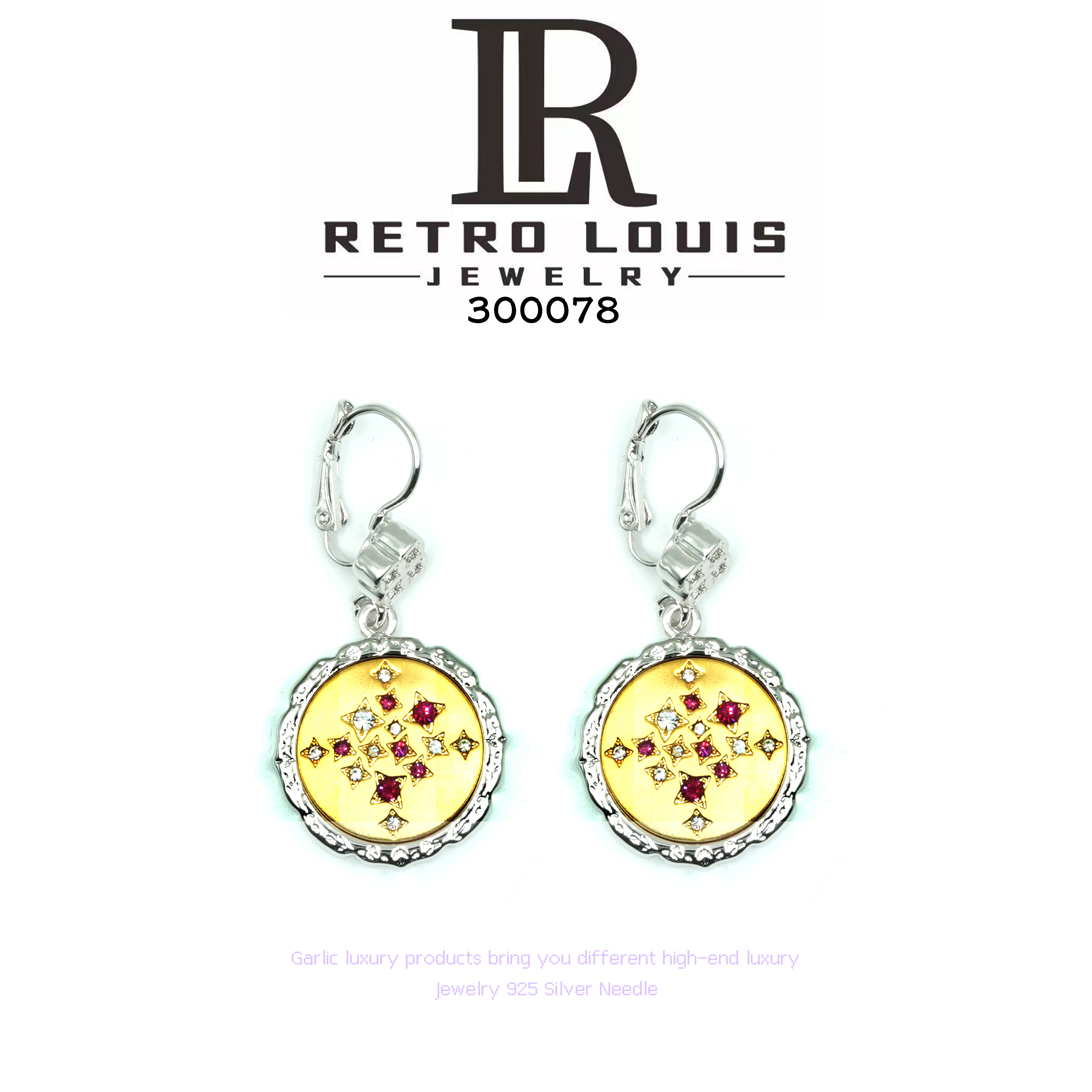 铜合金耳饰 RETRO LOUIS 耳饰~300078 X