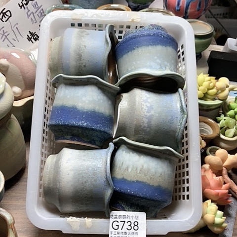 紫砂花盆738微瑕品口径7厘米左右的