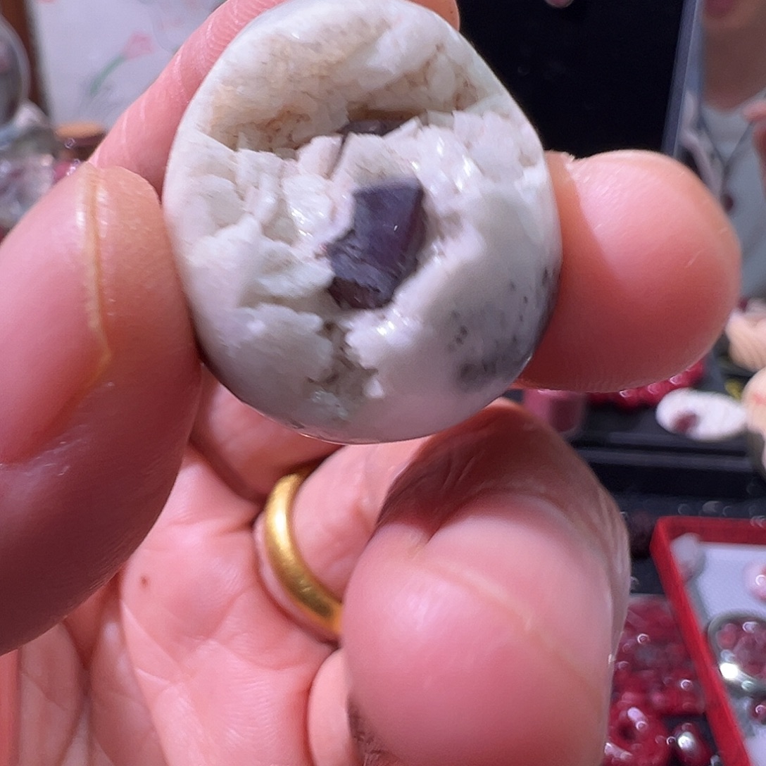 天然辰砂聚宝盆吊坠