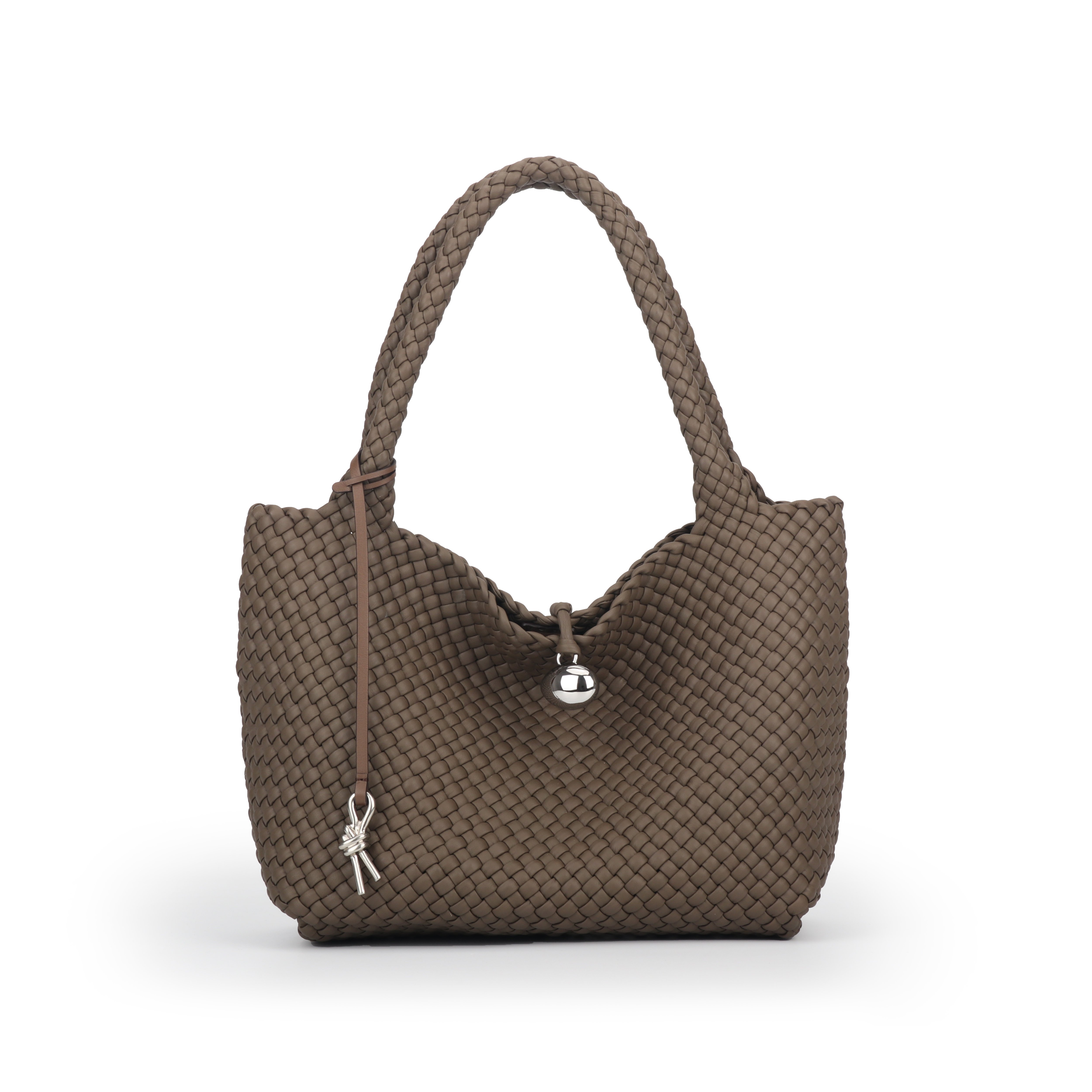 B&G Battuta Gioiello 新款单肩腋下双耳编织包女士