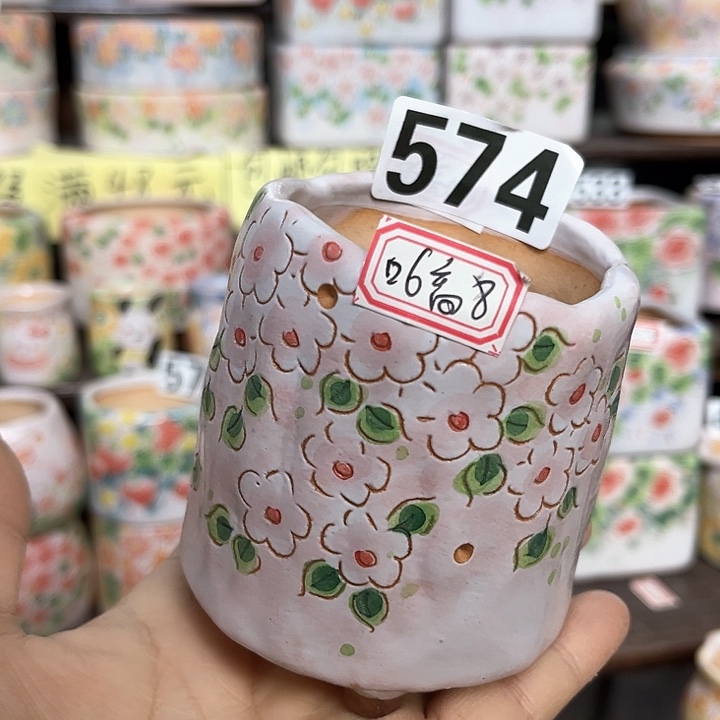 红陶手工多肉植物花盆